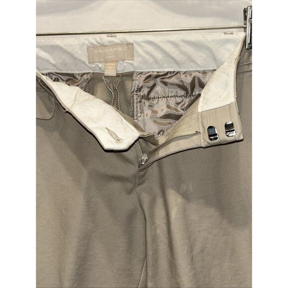 Banana Republic Ryan Fit Pants Womens 10 Tan Career Boot Cut Pockets career wear - Picture 9 of 13